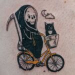 Halloween Tattoos - Grim Reaper on Bike