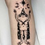 Halloween Tattoos - Wizard Frog