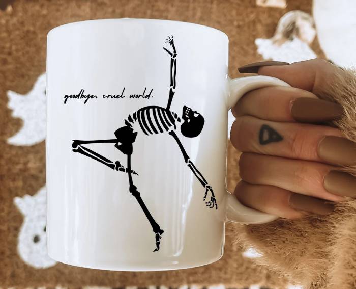 Hocus Pocus Quotes - goodbye cruel world mug
