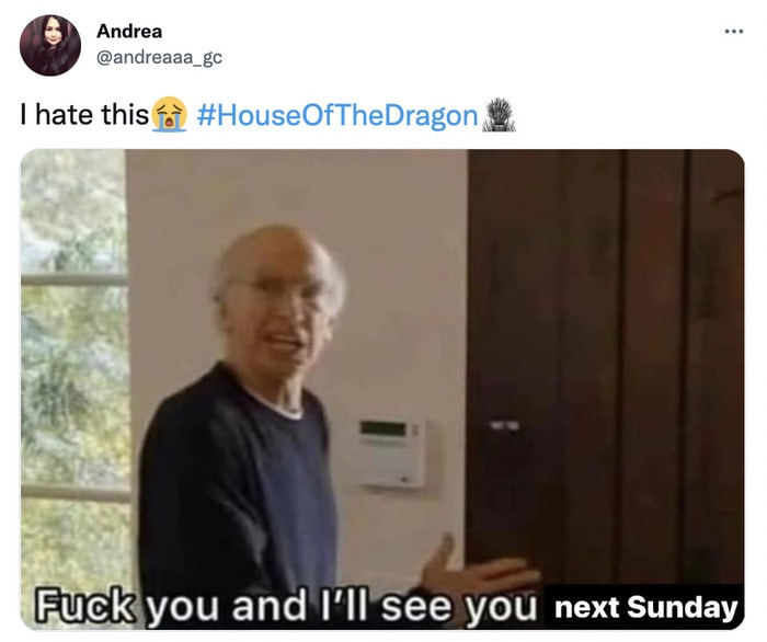 House of the Dragon Episode 5 Memes - see you next sunday