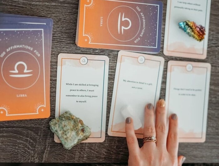 Libra Gift Guide - Libra Affirmations Oracle Card Deck