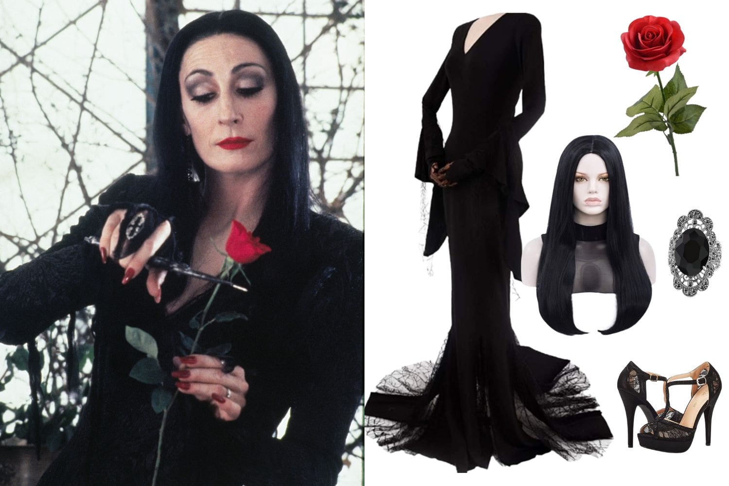 Morticia Addams' Inspired Dress Fashion, Morticia Addams, Inspired ...