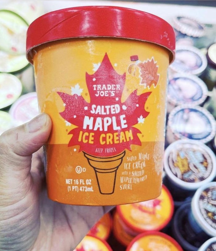 Trader Joe's Fall Items 2022 - Salted Maple Ice Cream