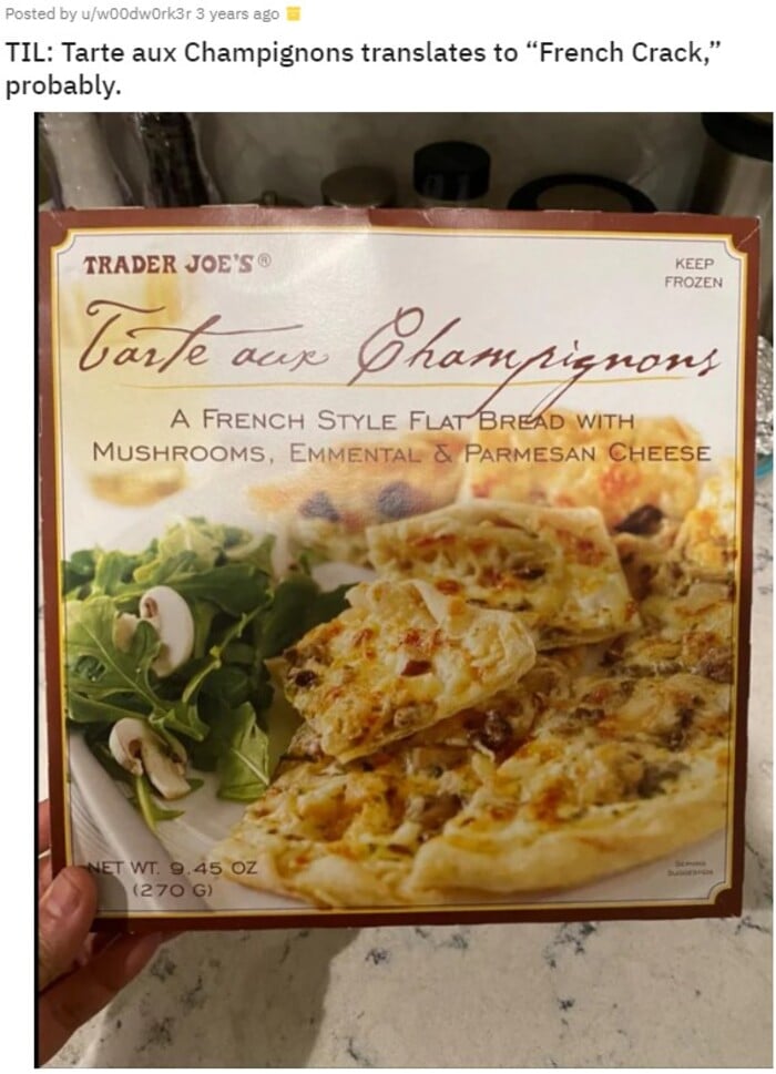 Trader Joe's Pizza - Tarte aux Champignons