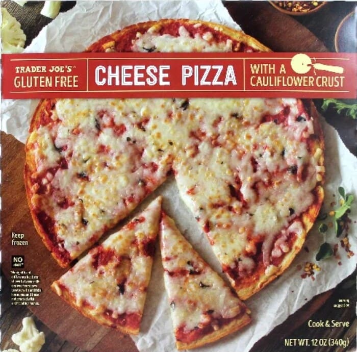 Trader Joe's Pizza - Gluten Free Cheese Pizza with Cauliflower Crust