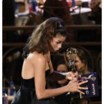 Zendaya Emmy Memes 2022 - zendaya with award