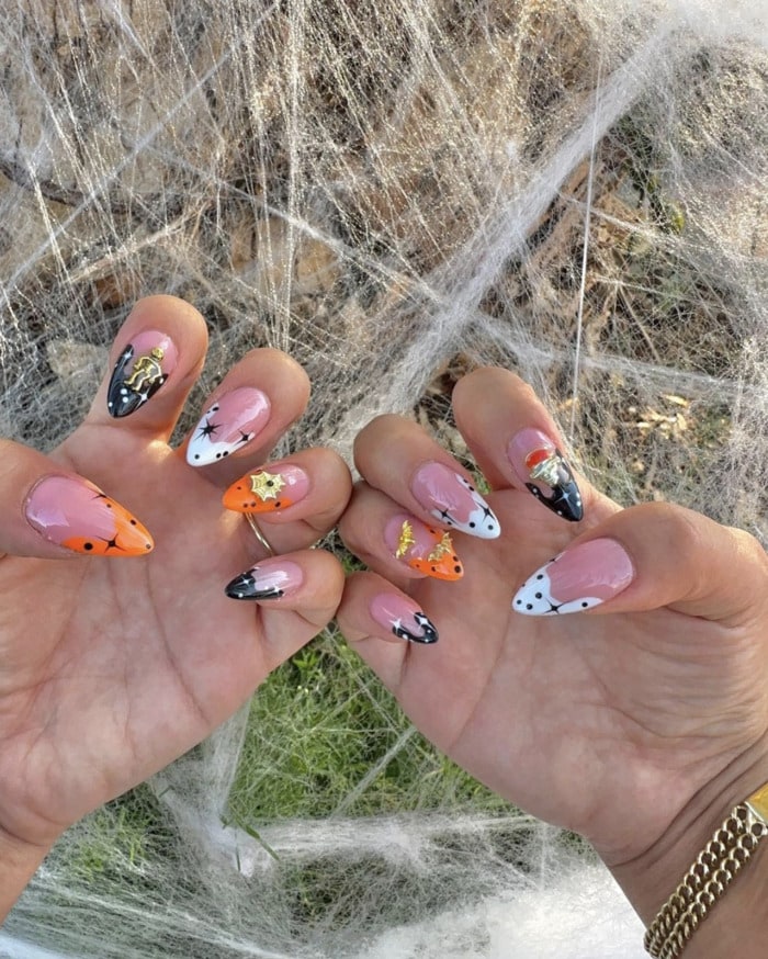 Cute Halloween Nails - 3D halloween tips