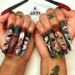 Halloween Nails 2022 - horror villain nails