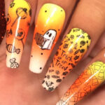 Halloween Nails 2022 - trick or treat nails