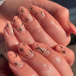 Halloween Nails 2022 - star and moon press ons