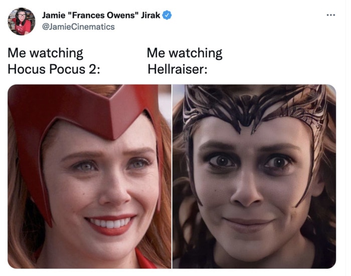 Hellraiser Memes Tweets - scarlett witch