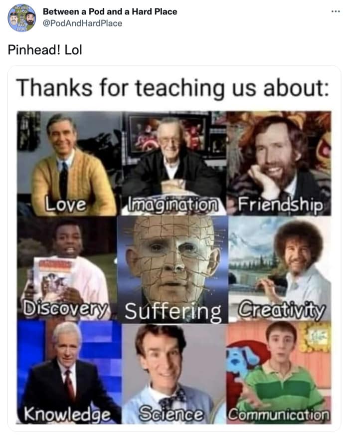 Hellraiser Memes Tweets - suffering