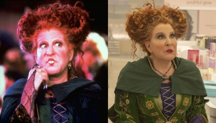 Hocus Pocus Characters Then and Now - Winifred Sanderson