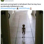 House of the Dragon Finale Memes Tweets - aemond alien explaning