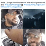 House of the Dragon Finale Memes Tweets - lucerys backing up