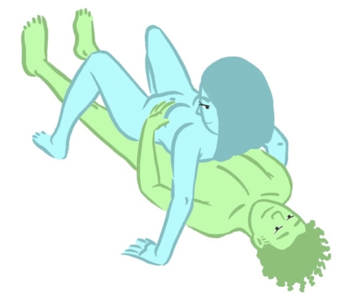 Reverse Cowgirl - leaned back