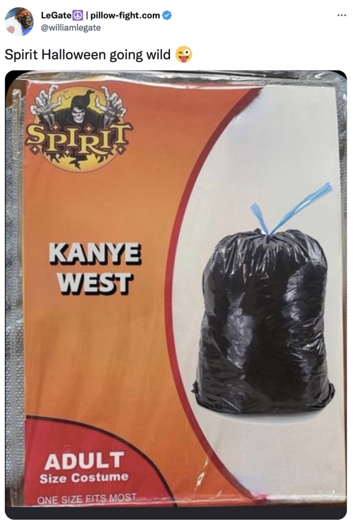 Spirit Halloween Costume Memes - Kanye West