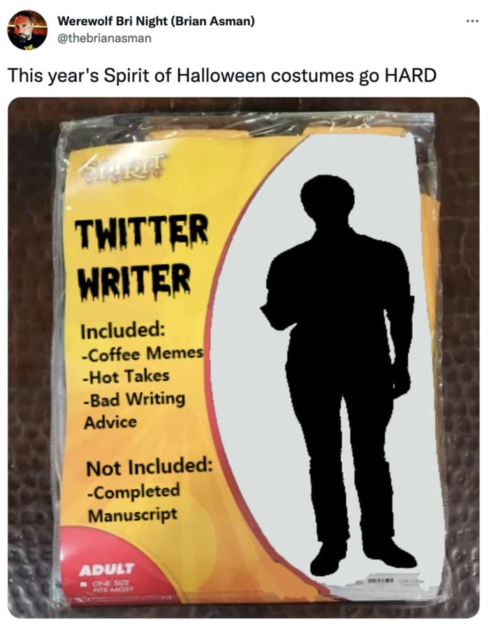 Spirit Halloween Costume Memes - Twitter Writer