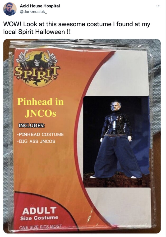 Spirit Halloween Costume Memes - Pinhead