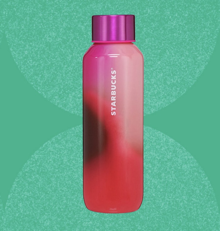 Starbucks Holiday Cups 2022 - Pink and Red Water Bottle