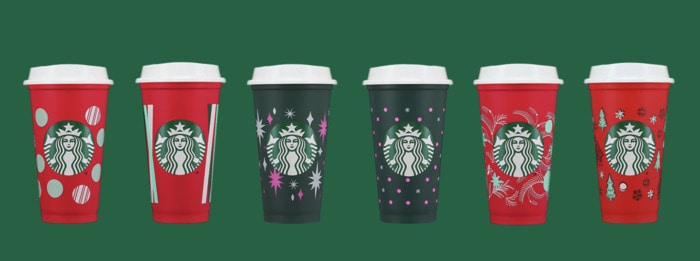Starbucks Holiday Cups 2022 - Color Changing Cold Cups in Red
