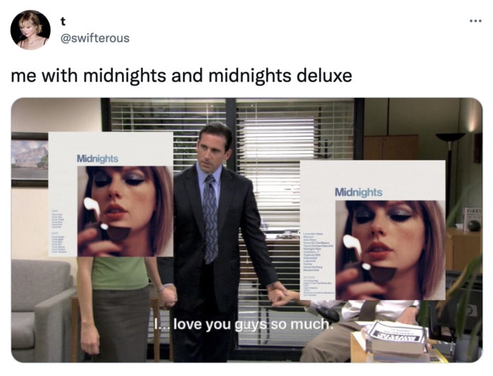 Taylor Swift Midnights Memes Tweets - Michael Scott