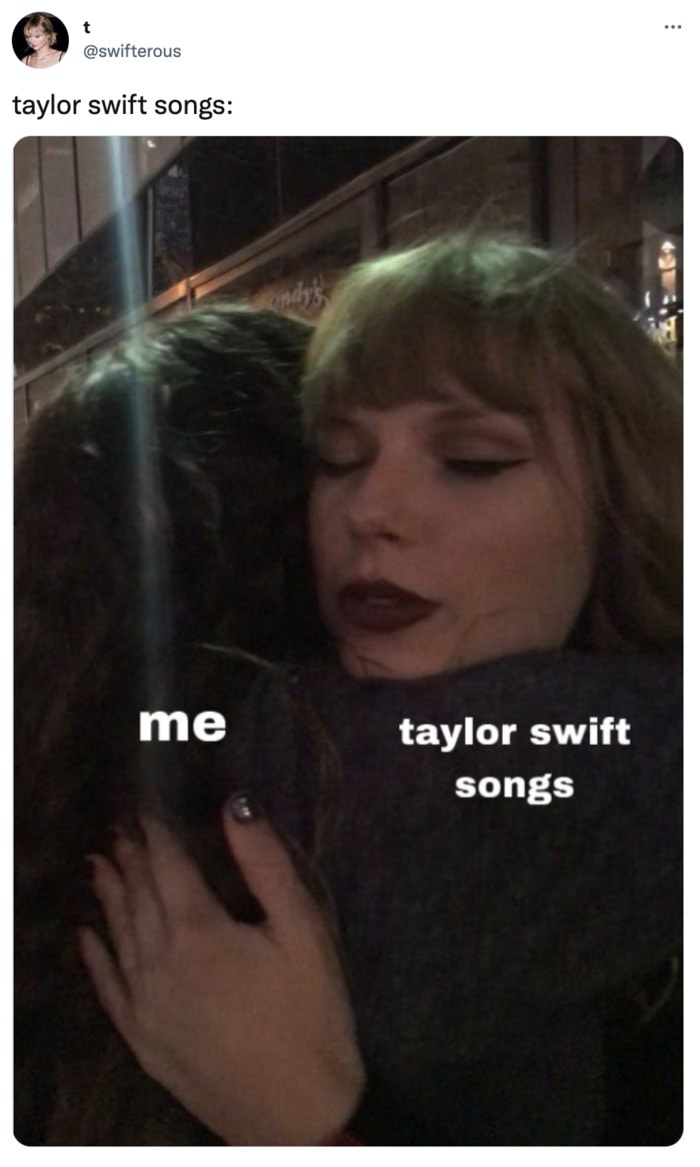 Taylor Swift Midnights Memes Tweets - hug