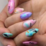 Bat Nail Art Ideas - 90s Bat Nails