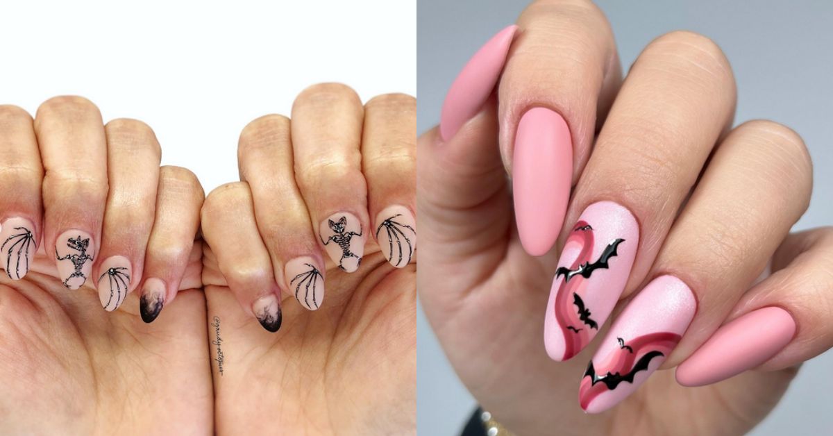 1. Easy Halloween Bat Nail Art Tutorial - wide 1