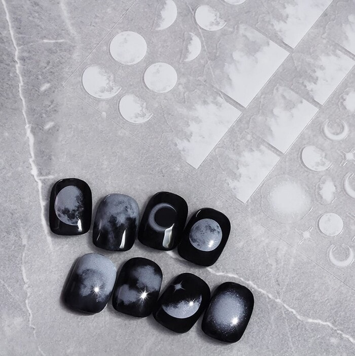 Best Nail Stickers - Moon Phase Nail Art Sticker Decals