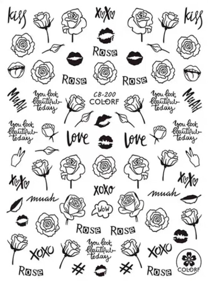 Best Nail Stickers - Flower Nail Art Stickers