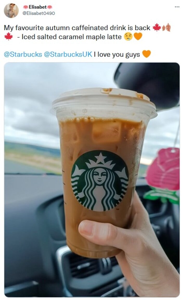 Best Starbucks Drink - Iced Salted Maple & Caramel Latte
