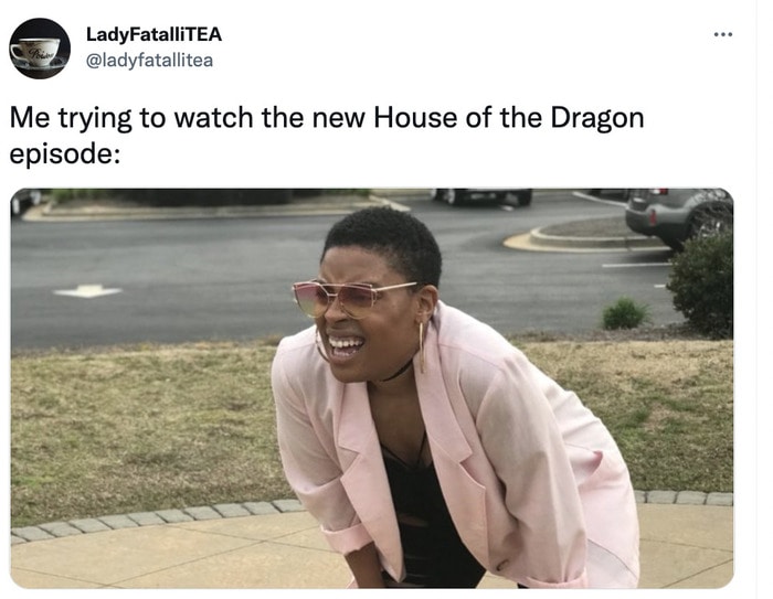 House of the Dragon Episode 7 Memes Tweets - cant see