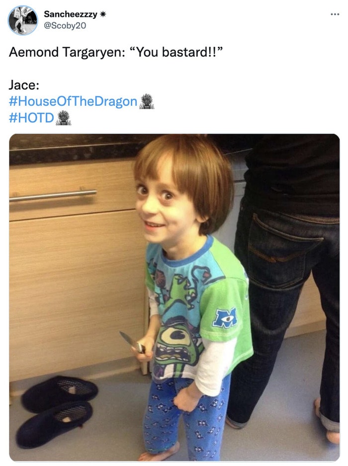 House of the Dragon Episode 7 Memes Tweets - aemond and jace