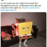 Meme Costumes - “Aight Imma Head Out” Spongebob Meme Costume
