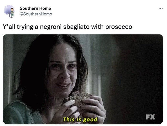 negroni sbagliato with prosecco memes - thats good woman drinking