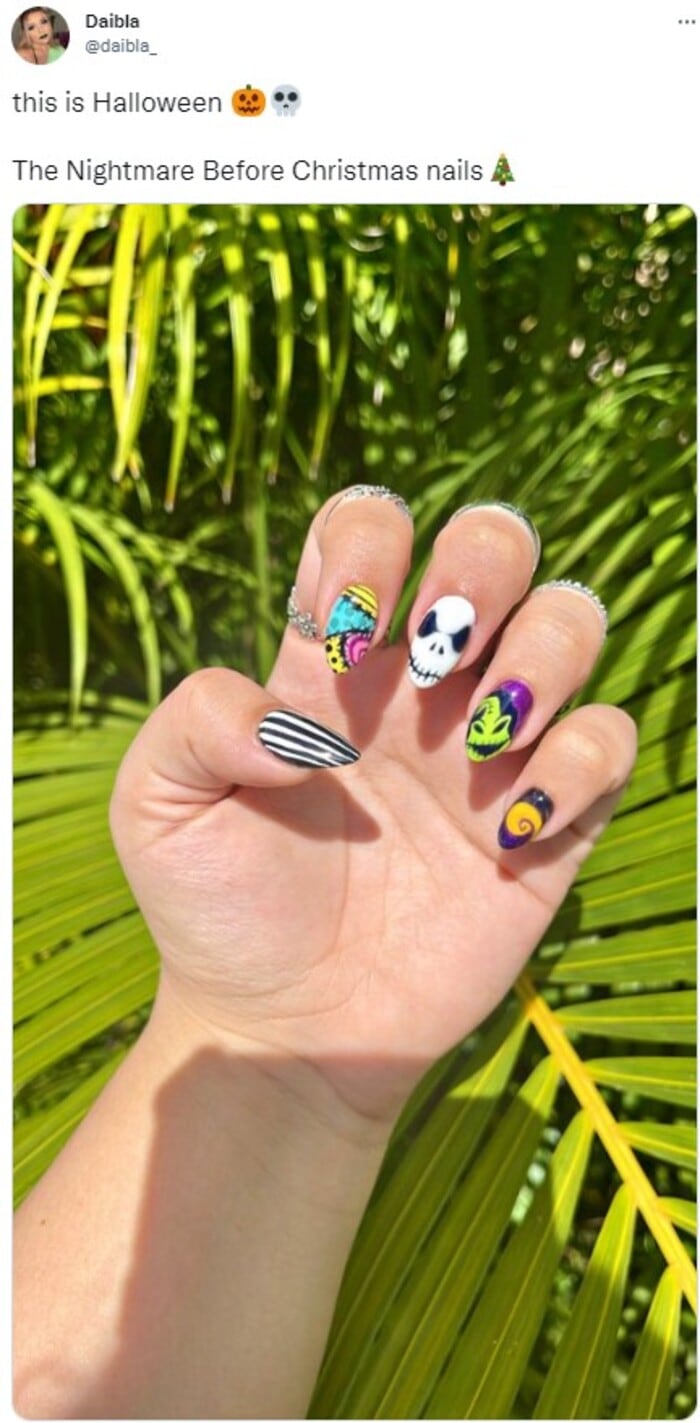 Nightmare Before Christmas Nail Designs - Nightmare Before Christmas Nail Design