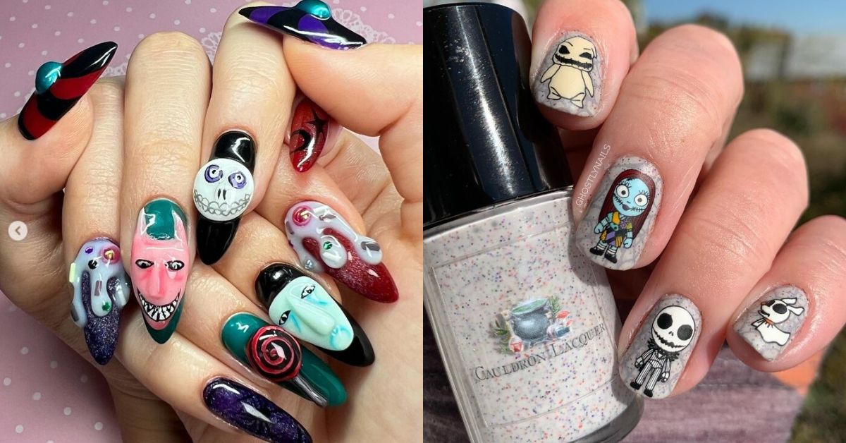 Nightmare Before Christmas Nail Designs