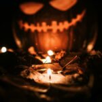 Pumpkin Puns Jokes - jack-o'-lantern and candle
