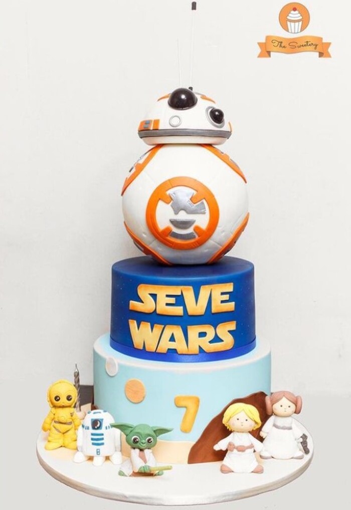 Star Wars Cakes - Adorable Star Wars Kids Birthday Cake