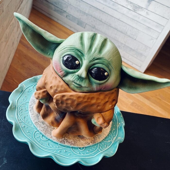 Star Wars Cakes - Realistic Grogu Cake