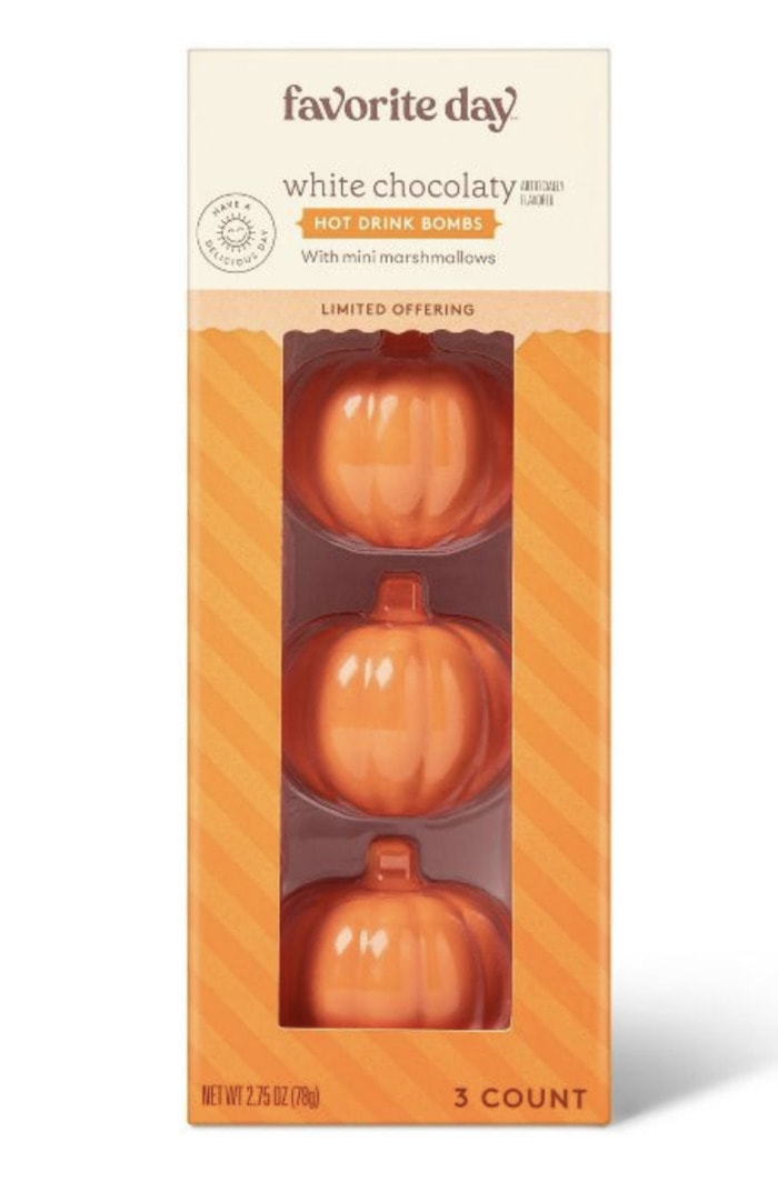Target Halloween Baking Collection 2022 - White Chocolate Pumpkin Hot Cocoa Bomb