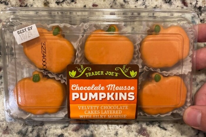 Trader Joe's Halloween Items - Chocolate Mousse Pumpkins