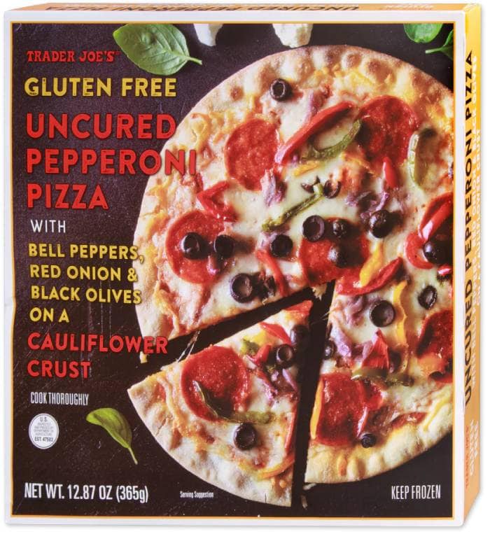 Trader Joes Pizza - Gluten Free Uncured Pepperoni Pizza