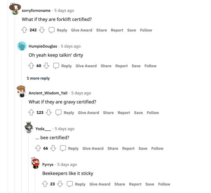 Unacceptable In Bed Reddit - Gravy certified