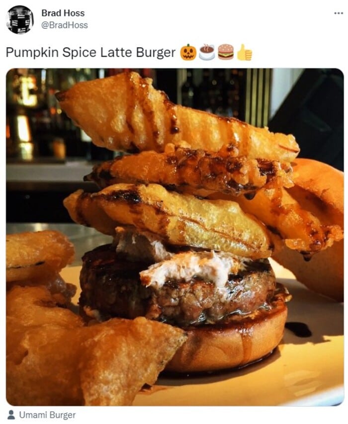 Weird Pumpkin Spice Products - Pumpkin Spice Latte Burger
