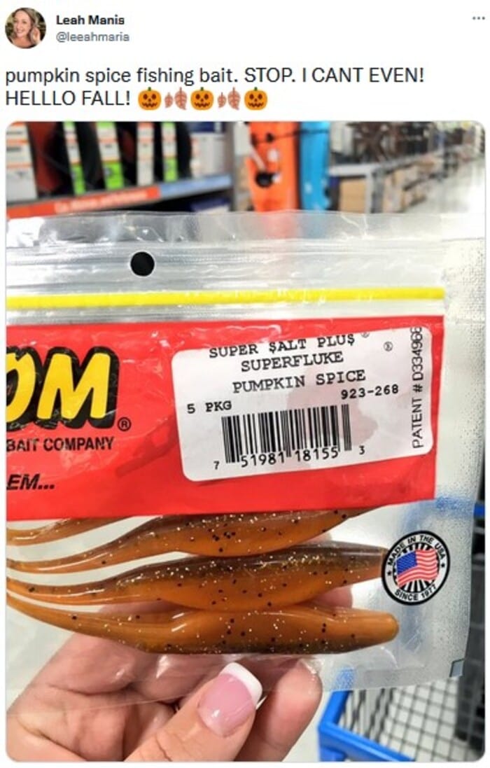Weird Pumpkin Spice Products - Pumpkin Spice Fish Bait