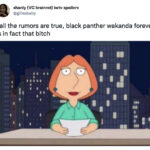 Black Panther Wakanda Forever Memes and Tweets - family guy
