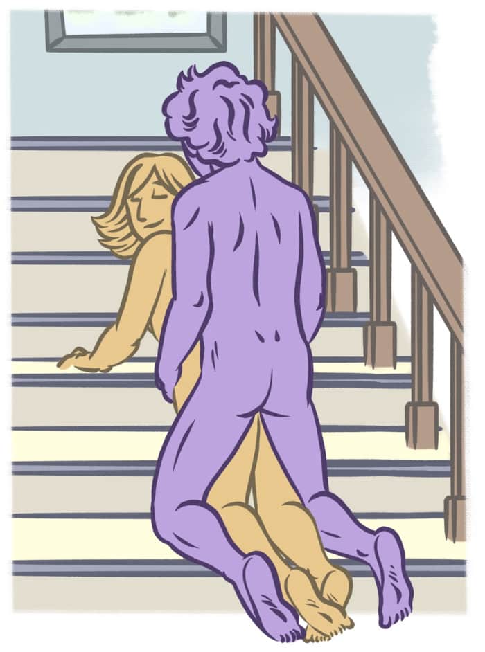 Doggy style positions - stairway to heaven