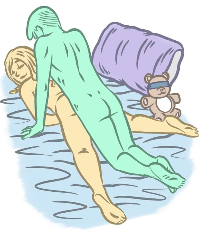 Doggy style positions - flat doggy